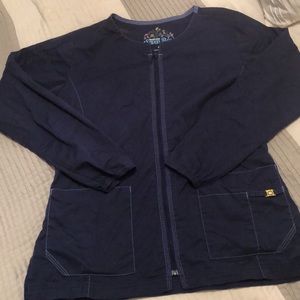 WonderWink Navy Scrub Coat